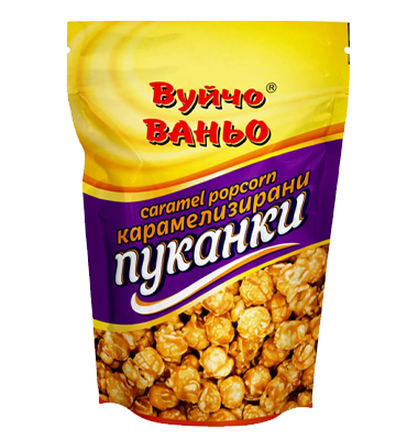 Вуйчо Ваньо Пуканки КАРАМЕЛ 100гр./6бр