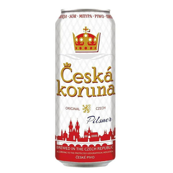 Бира Чешка Коруна 0,500 кен/12бр.